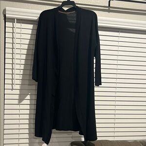 Long Black Women's Cape Sweater